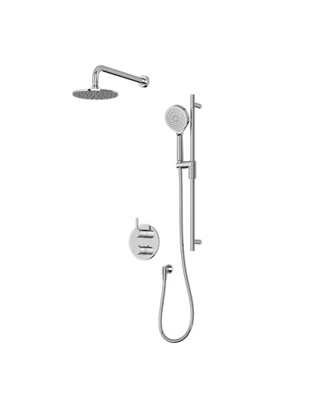 Rubi Vertigo 1/2" Thermostatic Shower Set 2 Way Diverter XVTR69R