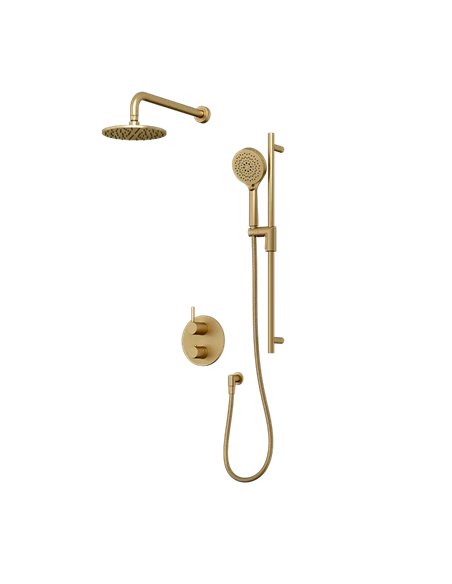 Rubi Vertigo 1/2" Thermostatic Shower Set 2 Way Diverter XVTR69R