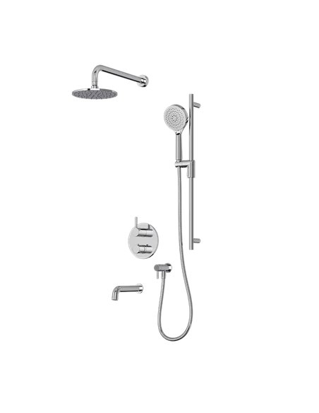 Rubi Vertigo 1/2" Thermostatic Shower Set 2 Way Diverter XVTR69R