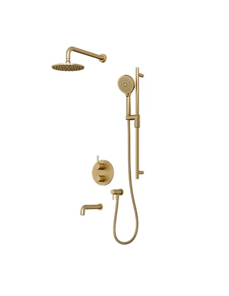 Rubi Vertigo 1/2" Thermostatic Shower Set 2 Way Diverter XVTR69R