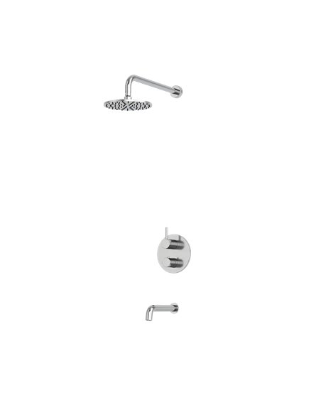 Rubi Vertigo 1/2" Thermostatic Shower Set 2 Way Diverter XVTR69R