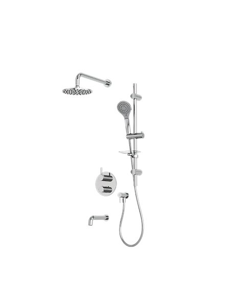 Rubi Vertigo 1/2" Thermostatic Shower Set 2 Way Diverter XVTR69R Trim Only