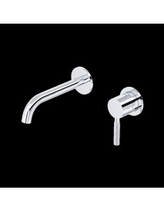 Riobel Riu Wall Mount 360° Lavatory Faucet Knurled Trim 2