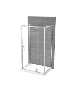 Maax ModulR 48 x 34 x 78 in. 8mm Wall Mount Pivot Shower...