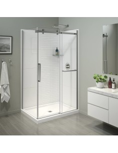 Maax Halo Pro 48 x 32 x 78 3/4 in. 8mm Sliding Shower Door 2