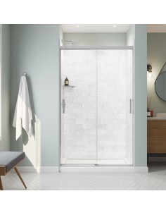 Maax Incognito 76 44-47 x 76 in. 8mm Bypass Shower Door