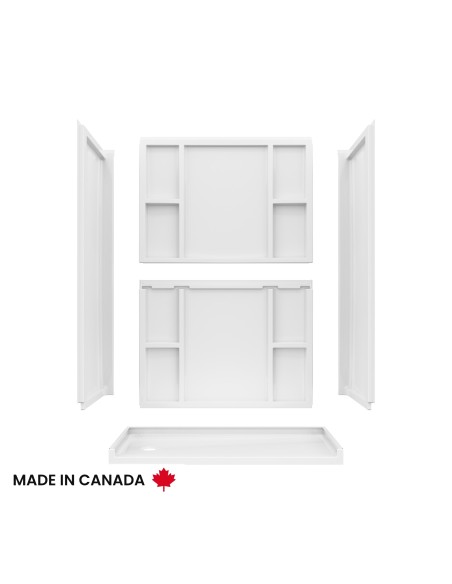 Maax Interflo 6030 Acrylic Alcove Five-piece Shower