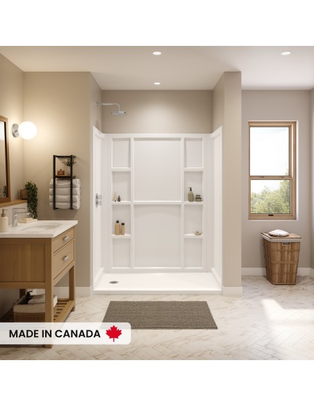 Maax Interflo 6030 Acrylic Alcove Five-piece Shower