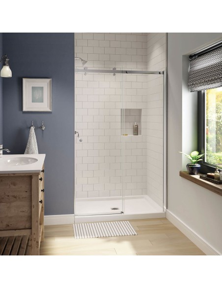 Maax Luminescence 4 ½-47 x 70 ½-72 in. 6 mm Sliding Shower Door