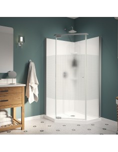 Maax Begonia Carbon 36 x 36  Shower Kit
