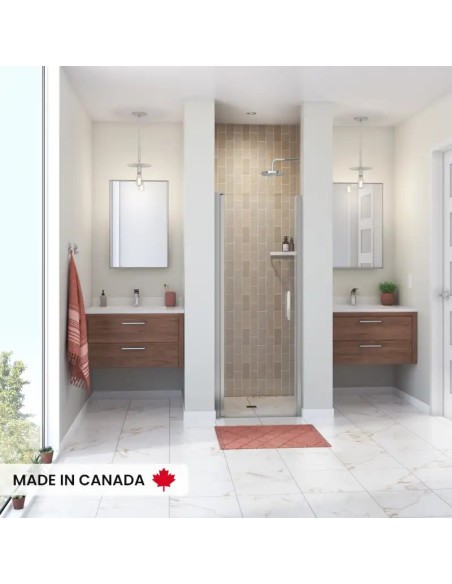 Maax Manhattan Pivot 27-29 x 68 in. 6 mm Shower Door