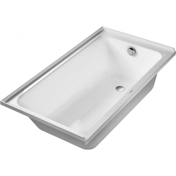 Duravit 700405000000090 Bathtub D-Code 60x32 white with tile flange drain right