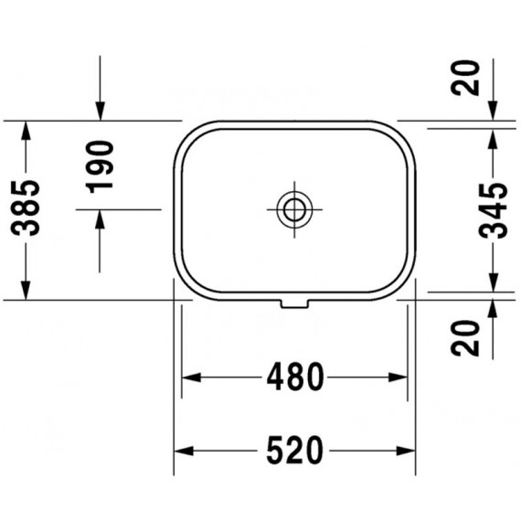 Duravit 0457480000 Vanity basin 48 cm Happy D.2...