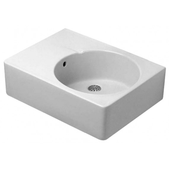 Duravit 0685600011 Washbasin 60 cm Scola white bowl right side with overflow