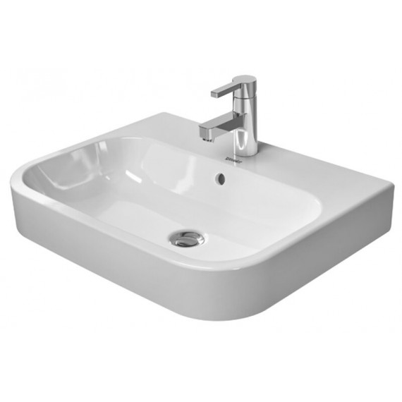 Duravit 2315600000 Wash bowl 600mm Happy D.2 white with OF with TP 1 TH ground