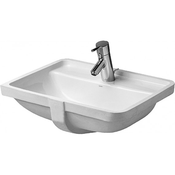 Duravit 03024900301 Vanity basin 49 cm Starck 3 white 3 tap holes undercounter model WGL