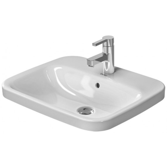 Duravit 03745600001 Vanity Basin 560 mm DuraStyle white countertop w.OF w.TP 1 TH WGL