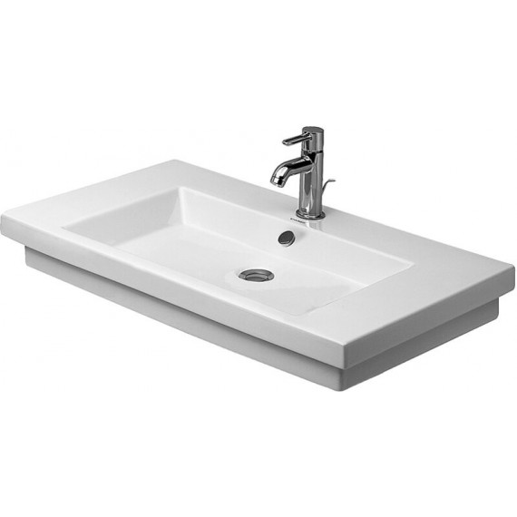 Duravit 04918000001 Washbasin 80 cm 2nd floor white with of with tp 1 th WGL