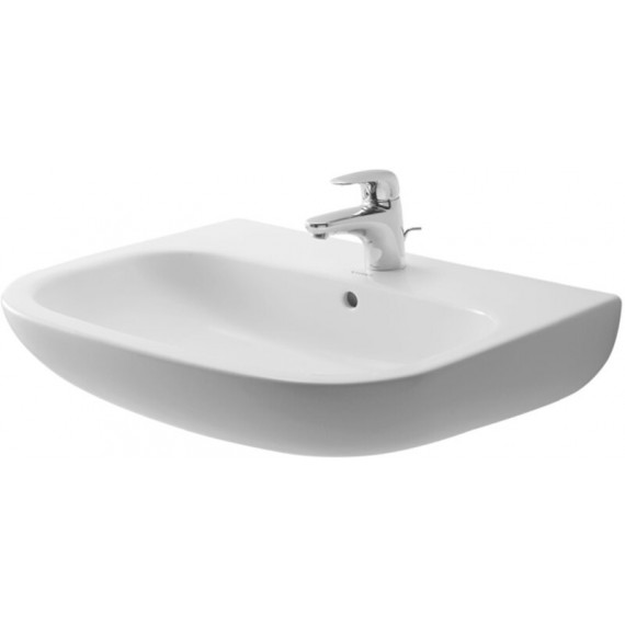 Duravit 23106500002 Washbasin 65 cm D-Code with of. with tp 1 th white