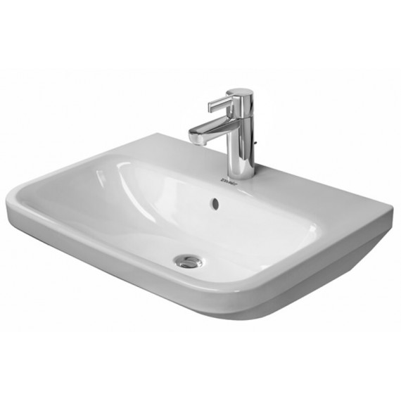 Duravit 23196000001 Washbasin 60 cm DuraStyle white with OF. with TP 1 TH WonderGliss