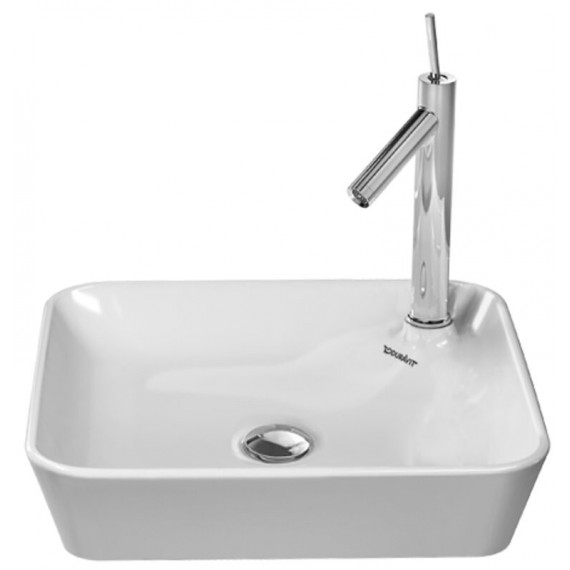 Duravit 23224600001 Washbowl square 460mm Starck 1 white w.tap dome wo OF 1 TH WGL