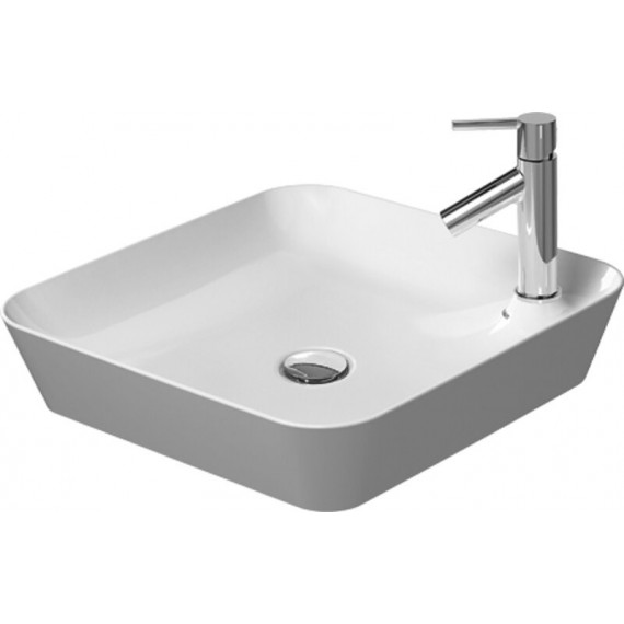 Duravit 23404600001 Washbowl square 460mm Cape Cod white w.tap dome wo OF 1 TH WGL