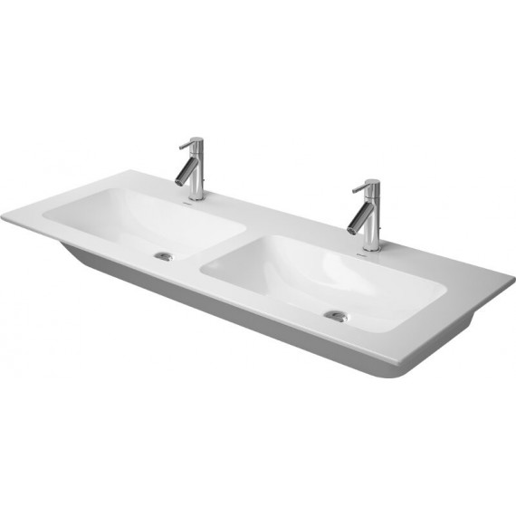 Duravit 2336130000 Double washbasin 1300 ME by STARCK white with OF with TP 1 TH