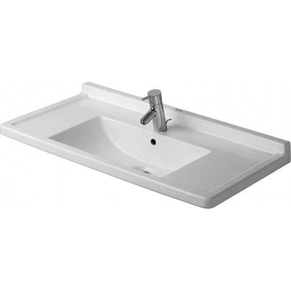 Duravit 03048000871 Furniture washbasin 850mm Starck 3 with of with tp 3 th white WG