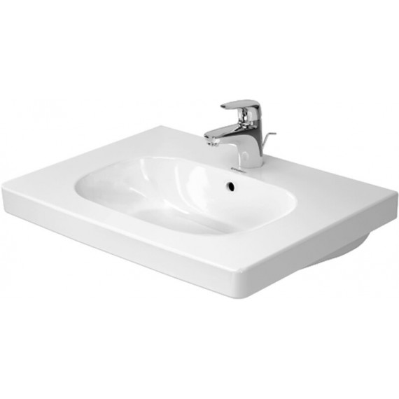 Duravit 03426500002 Furniture washbasin 65 cm D-Code white with OF TP 1 TH