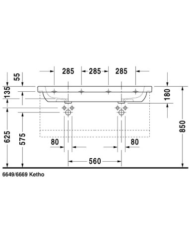 Duravit 03481200002 Furniture washbasin 1200 mm...
