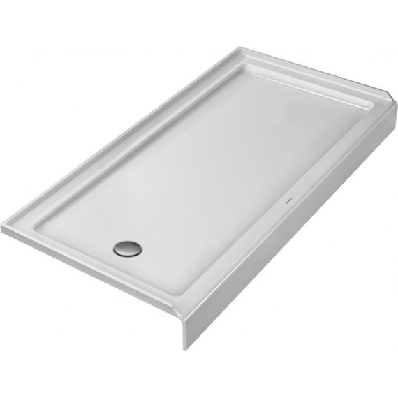 Duravit 720141000000090 Shower tray Architec 60x30 white w.integr.panel a.flange drain left