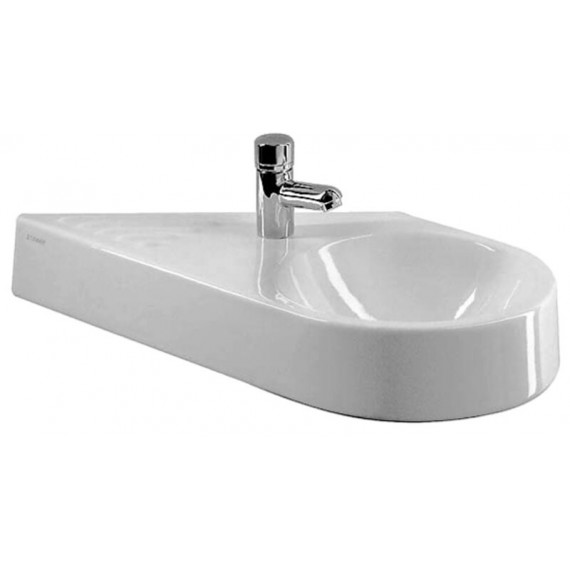 Duravit 0765650000 Handrinse basin 65cm Architec white diagonal model basin on right