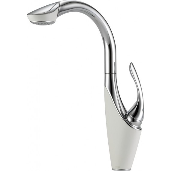 Brizo 63255LF Single Handle Hi-Arch Pull-Out Kitchen Faucet