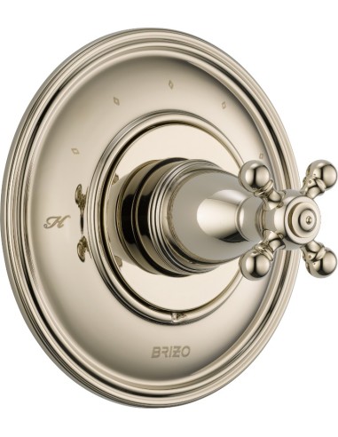 BRIZO TRADITIONAL T66T038 THERMOSTSTIC CONTROL-CROSS CUSTOM SHOWER 