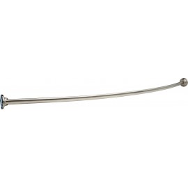DELTA 42205-SS 5' CURVED SHOWER ROD WITH 6" BOW 