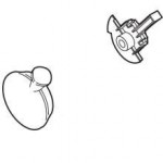 Delta RP42572SS Single Metal Lever Handle - Temperature Knob and Cover