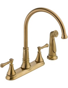 DELTA CASSIDY 2497LF 2H KITCHEN DECK FAUCET W/SPRAYER... 2