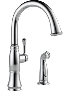 DELTA CASSIDY 4297-DST SINGLE HANDLE KITCHEN FAUCET WITH... 2