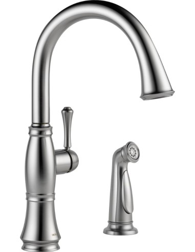 DELTA CASSIDY 4297-DST SINGLE HANDLE KITCHEN FAUCET WITH SPRAY       