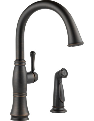 DELTA CASSIDY 4297-DST SINGLE HANDLE KITCHEN FAUCET WITH SPRAY       