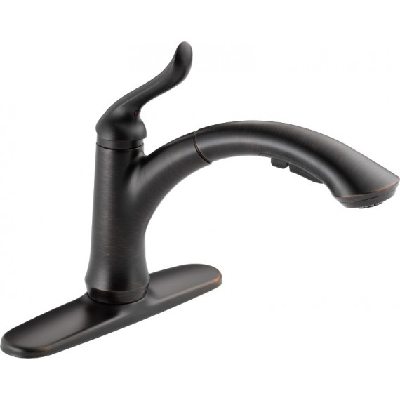 DELTA LINDEN 4353-DST SINGLE HANDLE KITCHEN FAUCET W                 