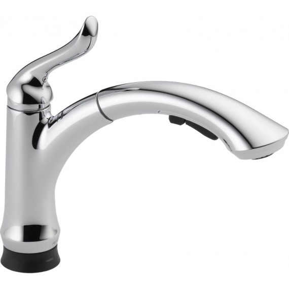 Delta 4353T-DST Single Handle Pull-Out Kitchen Faucet with Touch2OR Technology