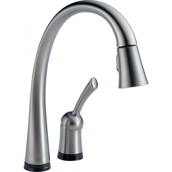 Delta 980T-DST Single Handle Pull-Down Kitchen Faucet with Touch2OR Technology