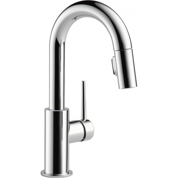 DELTA TRINSIC 9959-DST Pull-Down Bar/Prep Faucet                           