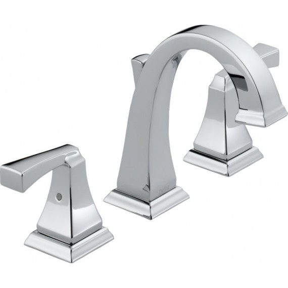 DELTA DRYDEN 3551LF Two Handle Widespread Lavatory Faucet         