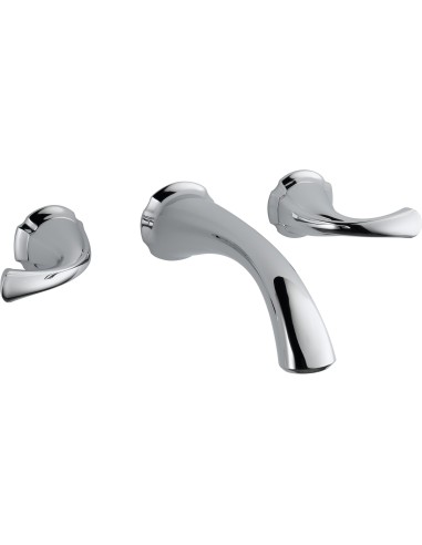 Delta 3592LF-WL Two Handle Wall-Mount Lavatory Faucet