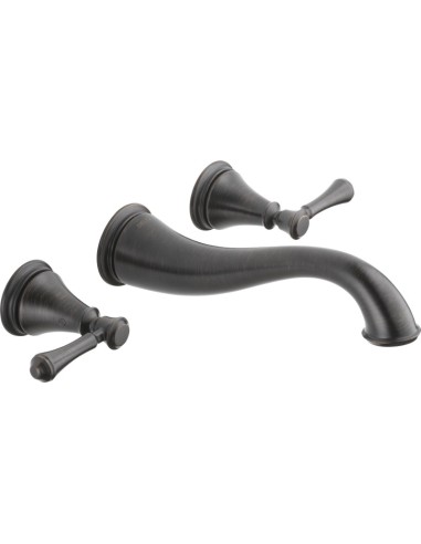 Delta 3597LF-WL Two Handle Wall Mount Lavatory Faucet