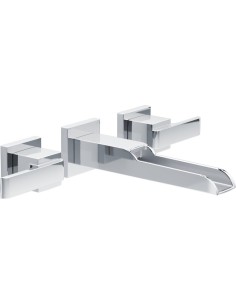 DELTA ARA T3568LF-WL 2H WALL MOUNT CHANNEL LAVATORYFAUCET... 2