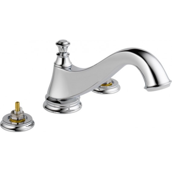 DELTA CASSIDY T2795-LHP 3-HOLE ROMAN TUB TRIM - LOW ARC SPOUT                       