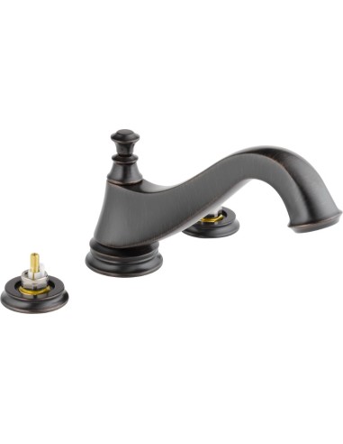 DELTA CASSIDY T2795-LHP 3-HOLE ROMAN TUB TRIM - LOW ARC SPOUT                       